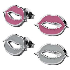 Stainless Steel Lip Earrings