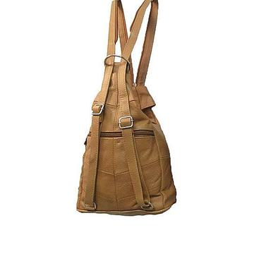 Leather Backpack by AFONiE Brown