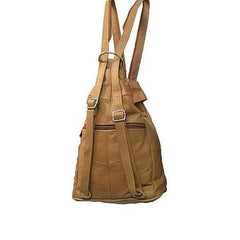 Leather Backpack by AFONiE Brown